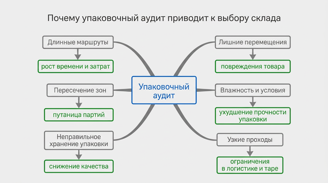 Почему упаковочный аудит приводит к вопросу склада