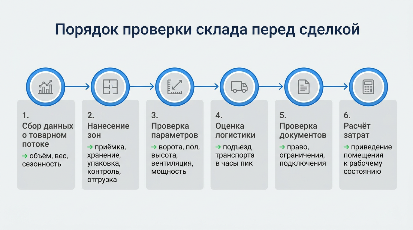 Порядок проверки склада перед сделкой